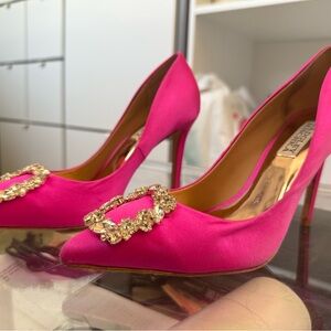 Badgley Mischka Pink Cher Heels